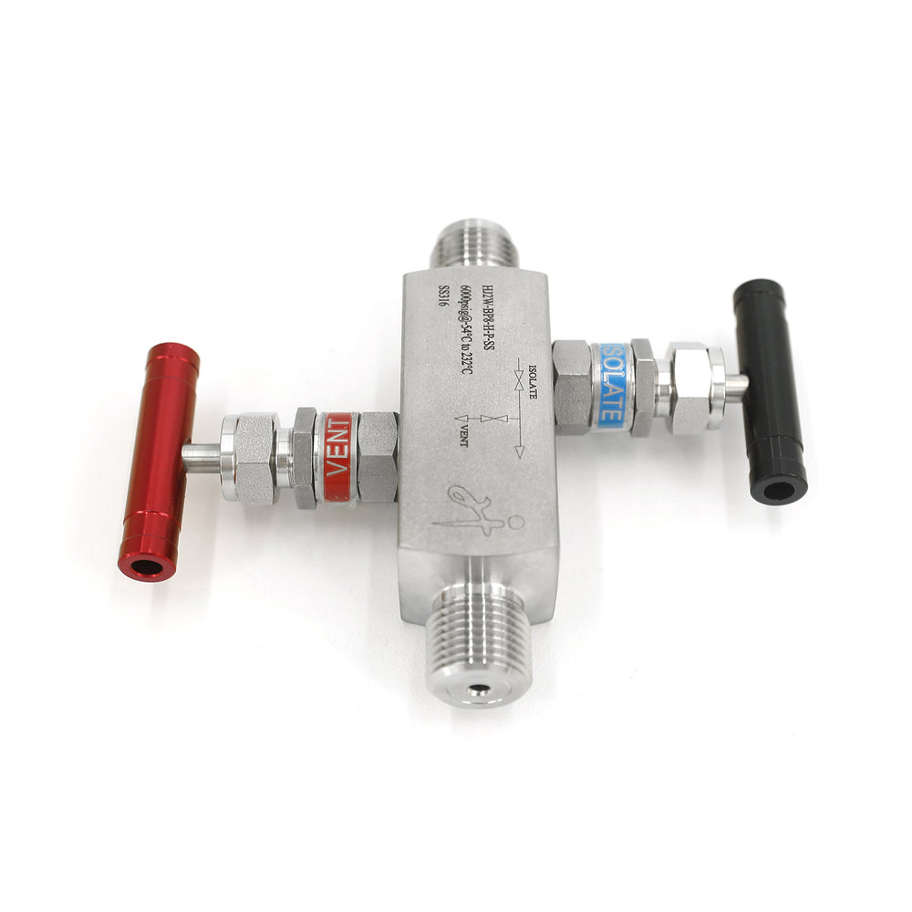 In-Line Two Valve Manifold Male-Male
