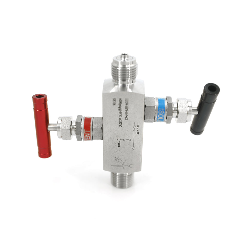 In-Line Two Valve Manifold Male-Male