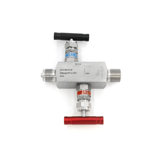 In-Line Two Valve Manifold Male-Male