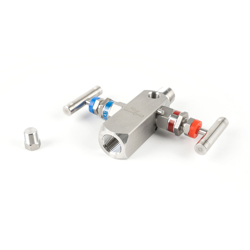 In-Line Two Valve Manifold Female-Male