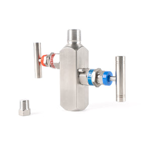 In-Line Two Valve Manifold Female-Male