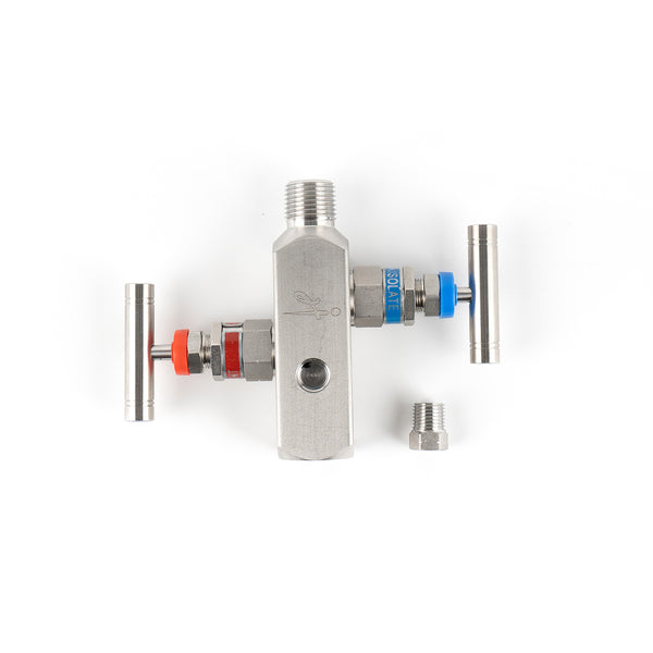 In-Line Two Valve Manifold Male-Female
