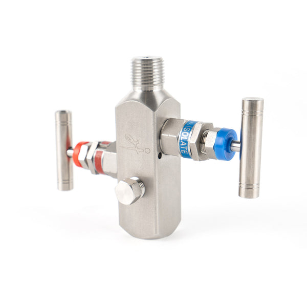 In-Line Two Valve Manifold Male-Female