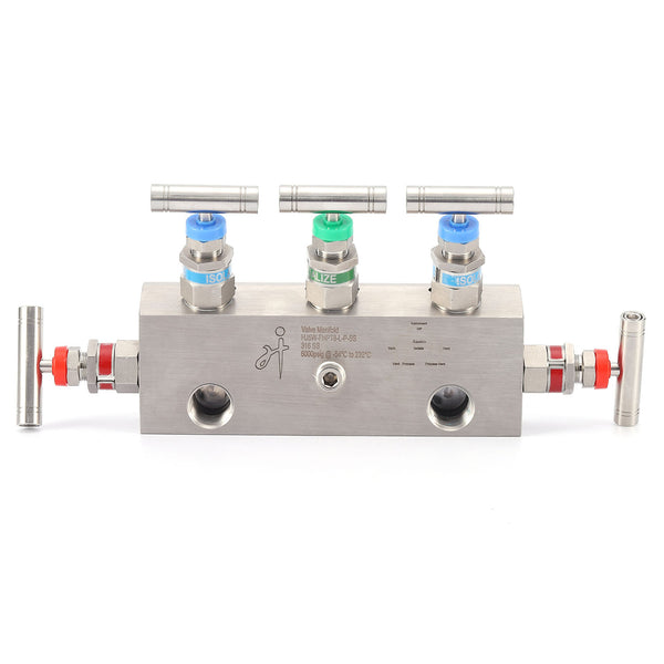 Integral Five Valve Manifold for Diff. Pressure Gauge