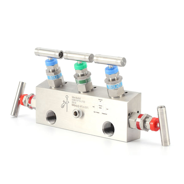 Integral Five Valve Manifold for Diff. Pressure Gauge