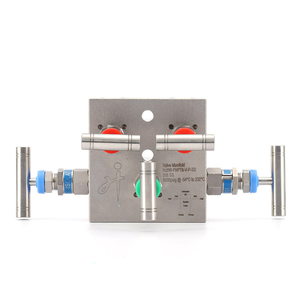 Five Valve Manifold for Diff. Pressure Gauge