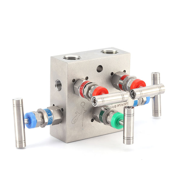 Five Valve Manifold for Diff. Pressure Gauge